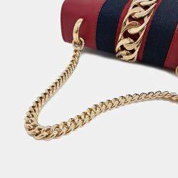 Gucci Red Leather Mini Sylvie Bag