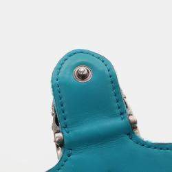 Gucci Super Mini Teal Velvet Dionysus