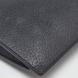 Gucci Black Leather Bee Animalier Zip Pouch