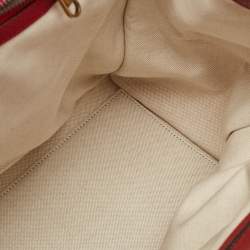 Gucci Multicolor Canvas and Leather Logo Stripe Tote