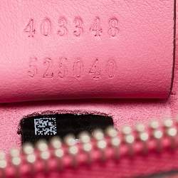 Gucci Beige/Pink GG Supreme Canvas and Suede Medium Crystals Embellished Dionysus Shoulder Bag