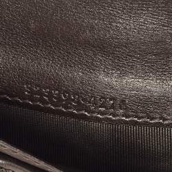 Gucci Dark Brown Guccissima Leather Interlocking G Flap Continental Wallet