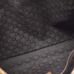 Pre Owned Gucci Brown Suede and Leather Jackie Bardot Hobo