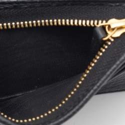 Gucci Black Leather GG Marmont Bosco Card Case