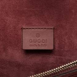 Gucci Old Rose/Beige GG Supreme Canvas and Suede Small Dionysus Blooms Shoulder Bag
