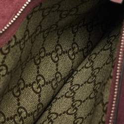 Gucci Old Rose/Beige GG Supreme Canvas and Suede Small Dionysus Blooms Shoulder Bag