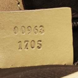 Pre Owned Gucci Beige GG Canvas and Leather Medium Jackie O Hobo