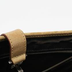 Pre Owned Gucci Beige GG Canvas and Leather Medium Jackie O Hobo