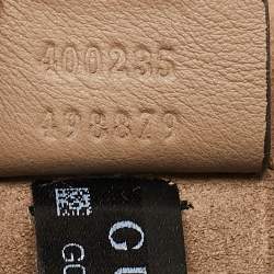 Gucci Beige GG Supreme Canvas and Suede Medium Embellished Dionysus Shoulder Bag