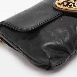 Gucci Black Leather Hysteria Chain Shoulder Bag