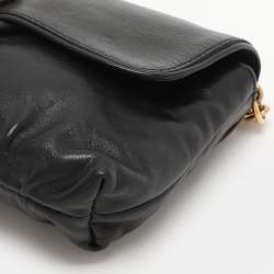 Gucci Black Leather Hysteria Chain Shoulder Bag