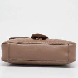 مملوكة مسبقًا حقيبة غوتشي جي جي مارمونت جلد ماتيلاس أوف وايت متوسطة