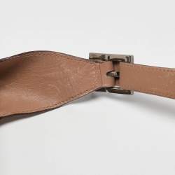 Pre Owned Gucci Old Rose/Beige GG Canvas and Leather Jackie Bardot Hobo