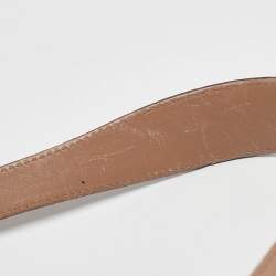 Pre Owned Gucci Old Rose/Beige GG Canvas and Leather Jackie Bardot Hobo