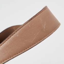 Pre Owned Gucci Old Rose/Beige GG Canvas and Leather Jackie Bardot Hobo