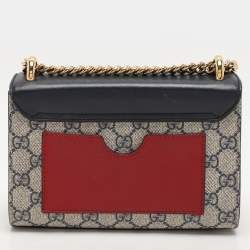 مملوكة مسبقًا حقيبة كتف غوتشي جلد غوتشيسيما  خضراء قفل صغيرة 