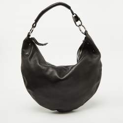 Gucci Black Leather Hobo