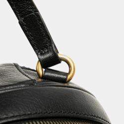 Gucci Black Mini Leather Water Buffalo Tifosa Basketball Bag