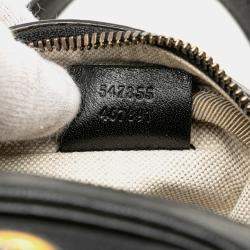 Gucci Black Mini Leather Water Buffalo Tifosa Basketball Bag