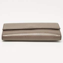 Gucci Beige Leather Swing Continental Wallet