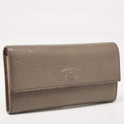 Gucci Beige Leather Swing Continental Wallet