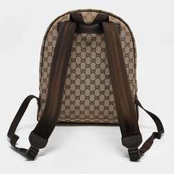Gucci Beige GG Canvas Backpack