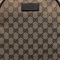 Gucci Beige GG Canvas Backpack