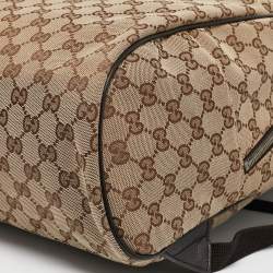 Gucci Beige GG Canvas Backpack