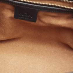 مملوكة مسبقًا Gucci Tricolor GG Supreme Canvas and Leather Medium Padlock Shoulder Bag