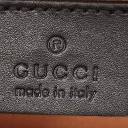 Pre Owned Gucci Dark Blue/Black GG Velvet Small Rectangular Dionysus Shoulder Bag