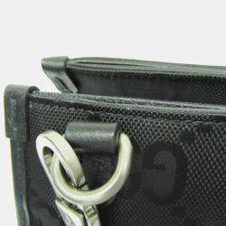 Pre Owned Gucci Black Nylon Canvas/Leather Off The Grid GG Shoulder Bag