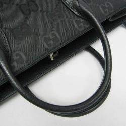 Pre Owned Gucci Black Nylon Canvas/Leather Off The Grid GG Shoulder Bag