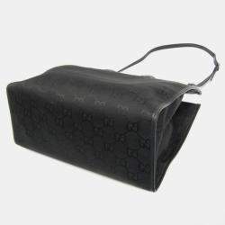 Pre Owned Gucci Black Nylon Canvas/Leather Off The Grid GG Shoulder Bag