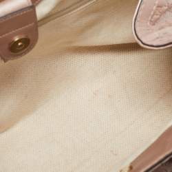 Pre Owned Gucci Metallic Pink Guccissima Leather Medium Sukey Tote