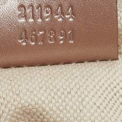 Pre Owned Gucci Metallic Pink Guccissima Leather Medium Sukey Tote