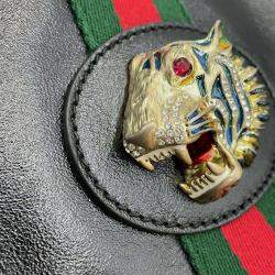 Gucci Black Leather Raja Tote Bag