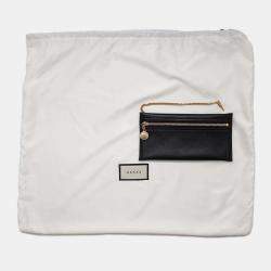 Gucci Black Leather Raja Tote Bag