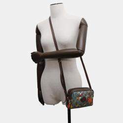 Pre Owned Gucci Disney Gg Supreme Shoulder Bag Donald Duck Beige/Brown Pvc Leather