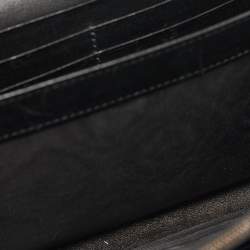 Gucci Black Matelassé Leather GG Marmont Wallet On Chain