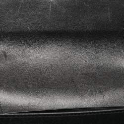 Gucci Black Matelassé Leather GG Marmont Wallet On Chain