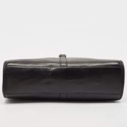 Pre Owned Gucci Black Leather Jackie Bardot Bag