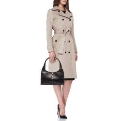 Pre Owned Gucci Black Leather Jackie Bardot Bag