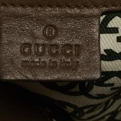 Pre Owned Gucci Beige/Brown Leather and Rabbit Fur 85th Anniversary Hobo