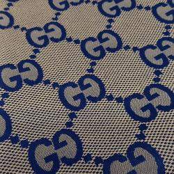 Gucci Beige Blue Fabric Jumbo GG Messenger Bag
