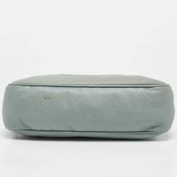 Pre Owned Gucci Mint Green Leather Medium Soho Tassel Chain Shoulder Bag