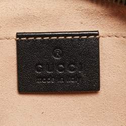 مملوكة مسبقًا Gucci Black Matelasse Leather Mini GG Marmont Shoulder Bag