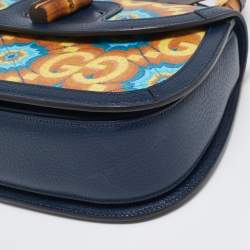 Gucci Multicolor Kaleidoscope GG Supreme Canvas and Leather Medium Bamboo 1947 Top Handle Bag