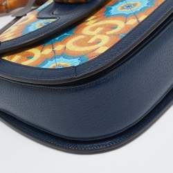 Gucci Multicolor Kaleidoscope GG Supreme Canvas and Leather Medium Bamboo 1947 Top Handle Bag
