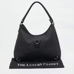 Gucci Black Canvas Large Abbey D-Ring Hobo
