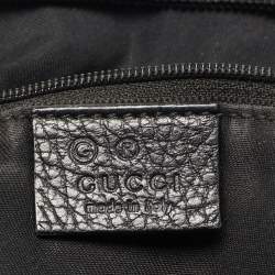 Gucci Black Canvas Large Abbey D-Ring Hobo